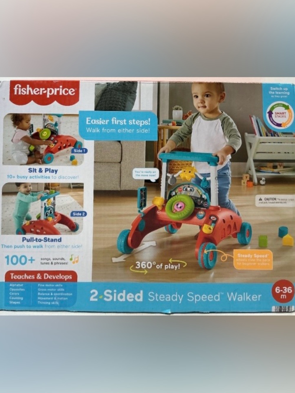 Fisher-Price 2-Sided Steady Speed Toddler Walker